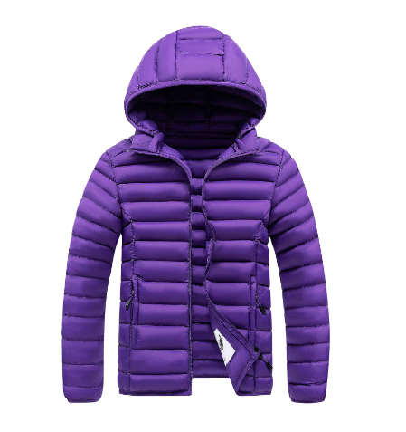 Pufferjacka för dam – lätt design med huva och värmande komfort