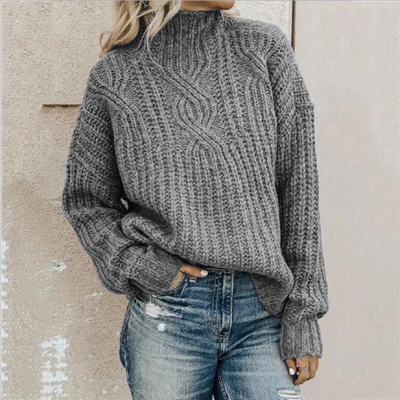 Stickad pullover för dam – klassisk stil i mjukt och bekvämt material