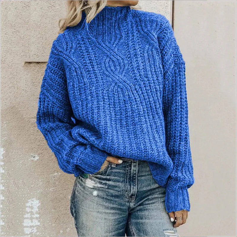 Stickad pullover för dam – klassisk stil i mjukt och bekvämt material