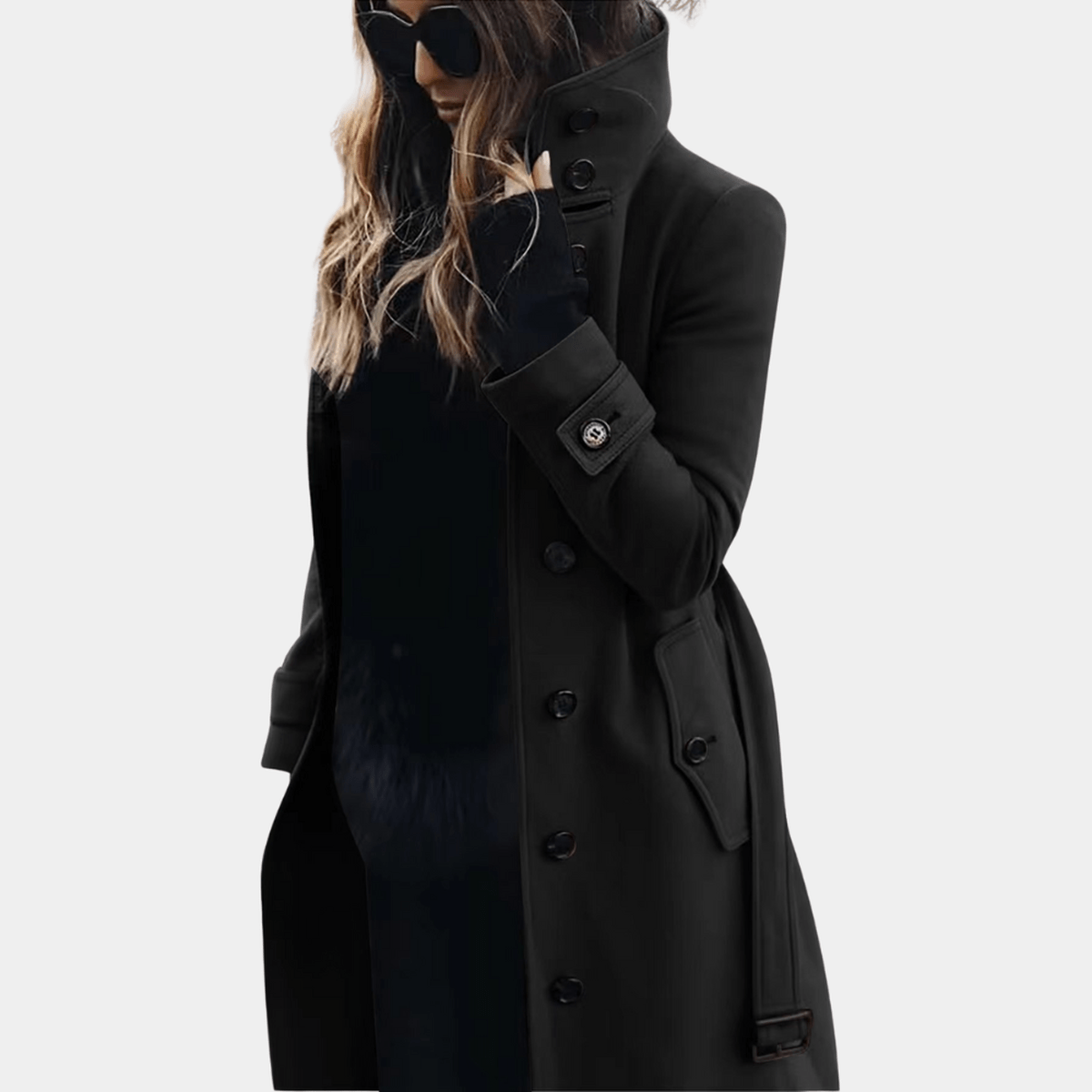 Elegant varm trenchcoat för kvinnor 4