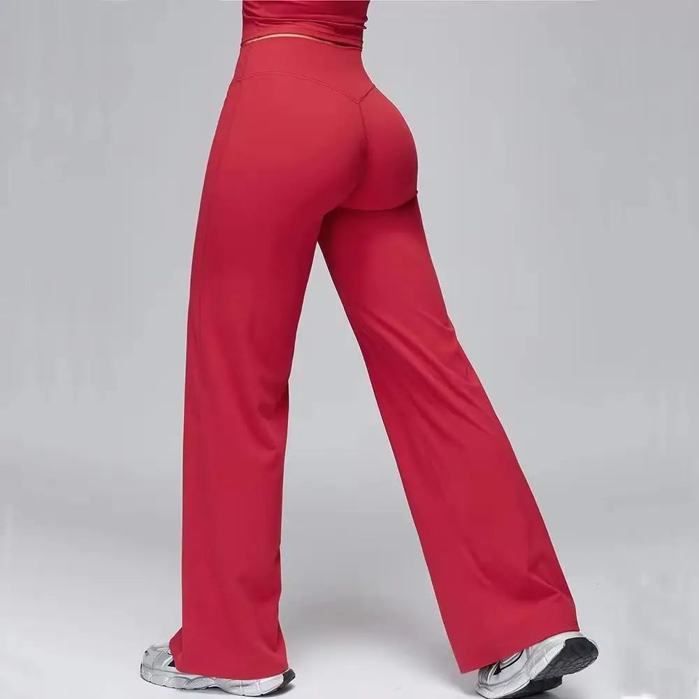 Vida leggings för dam – högmidjade byxor med utsvängda ben