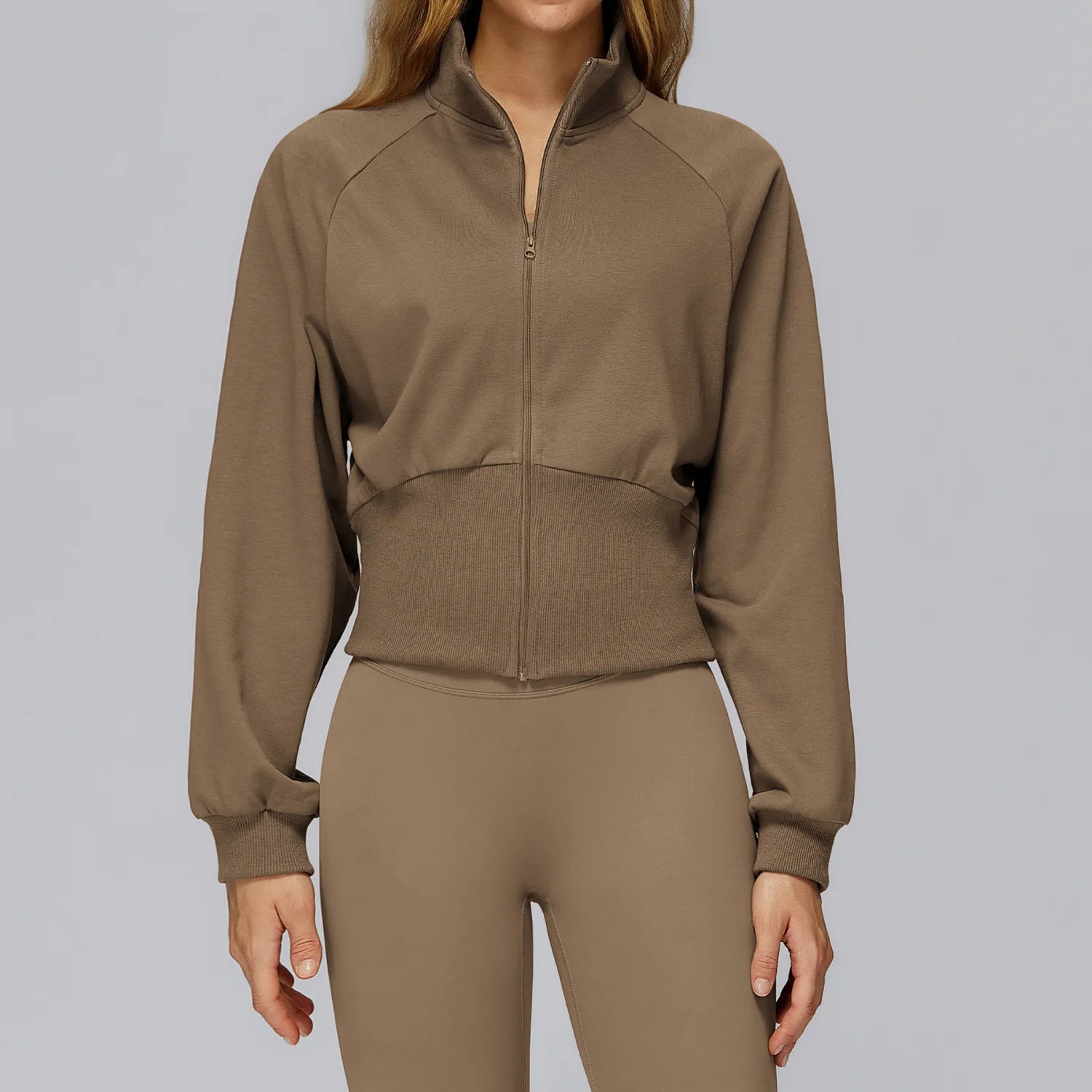 Gymjacka Dam Lång Ärm – Andningsbar Träningsjacka för Aktiv Träning