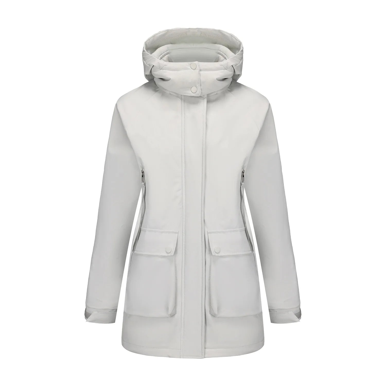 Vinterjacka för Dam – Vattentät Parkas med Avtagbar Huva, Fleecefoder & Bomullsvaddering HXY267