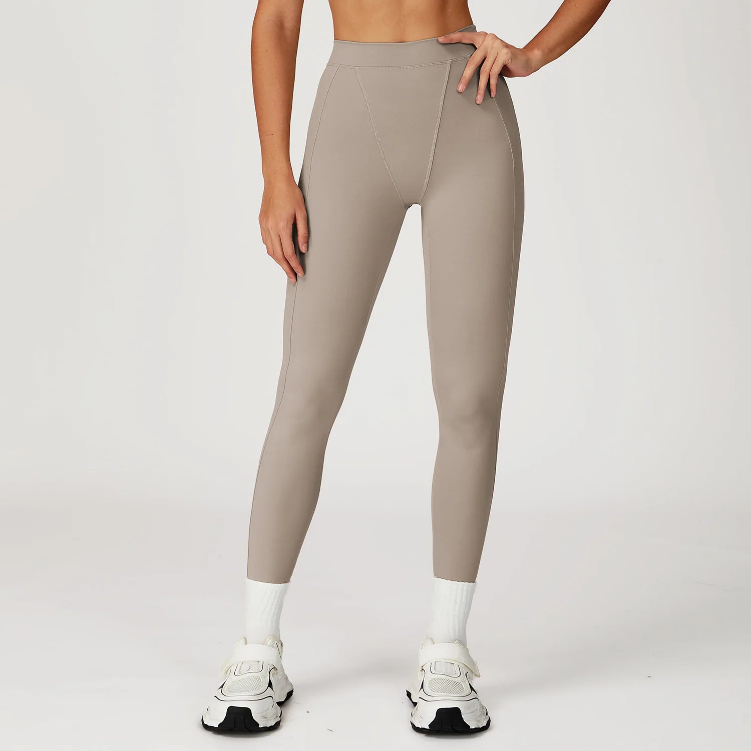 Högmidjade Träningstights för Dam – Stretchiga Yoga Leggings för Gym & Löpning