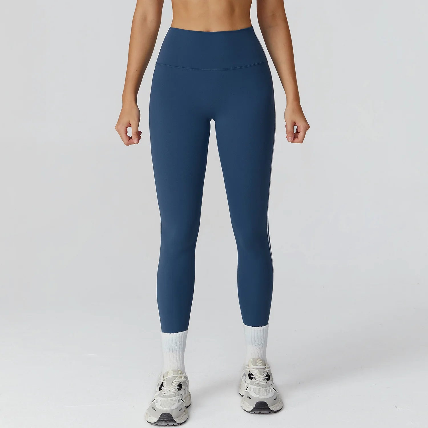 Push Up Träningstights för Dam – Högmidjade Seamless Yoga Leggings med Mesh