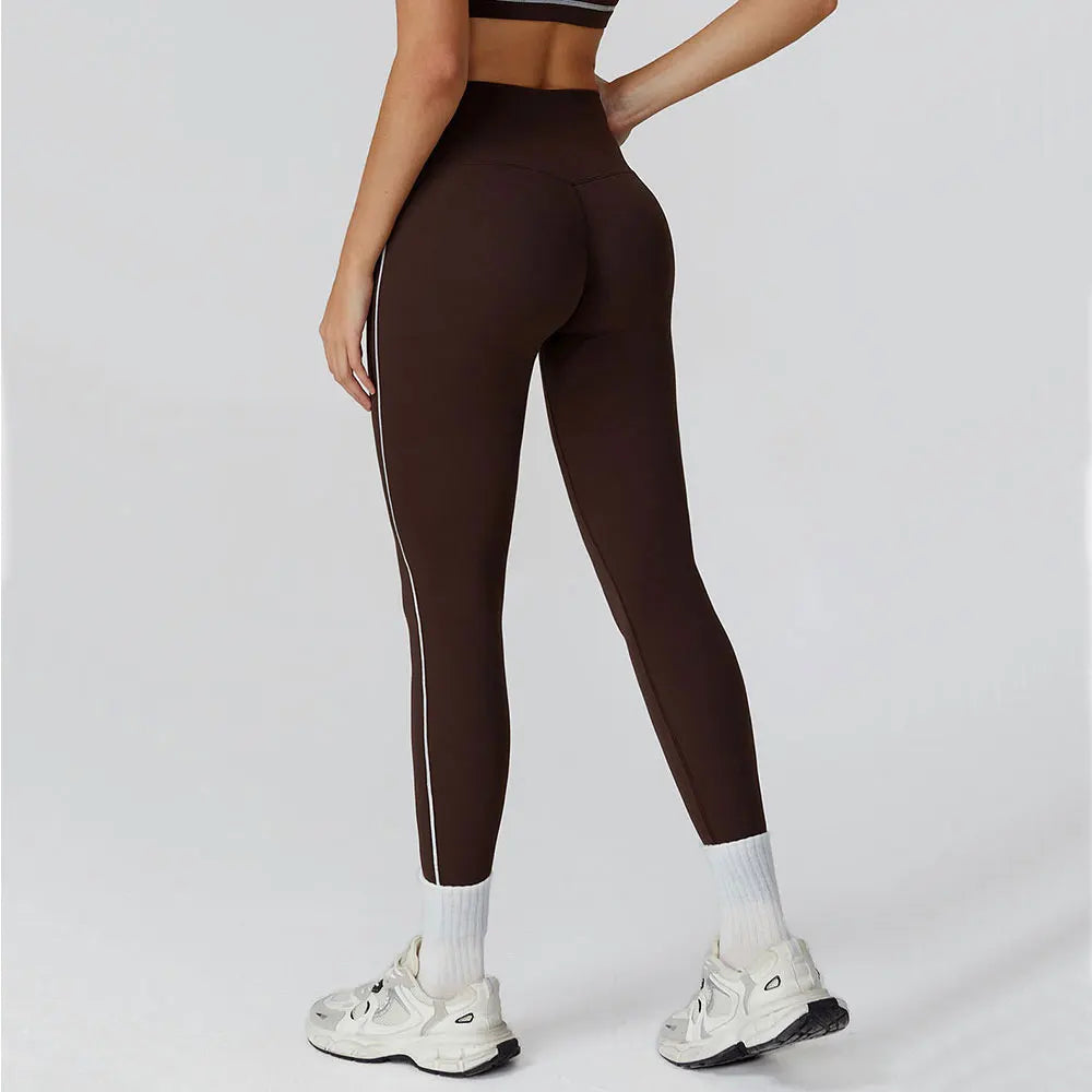 Push Up Träningstights för Dam – Högmidjade Seamless Yoga Leggings med Mesh