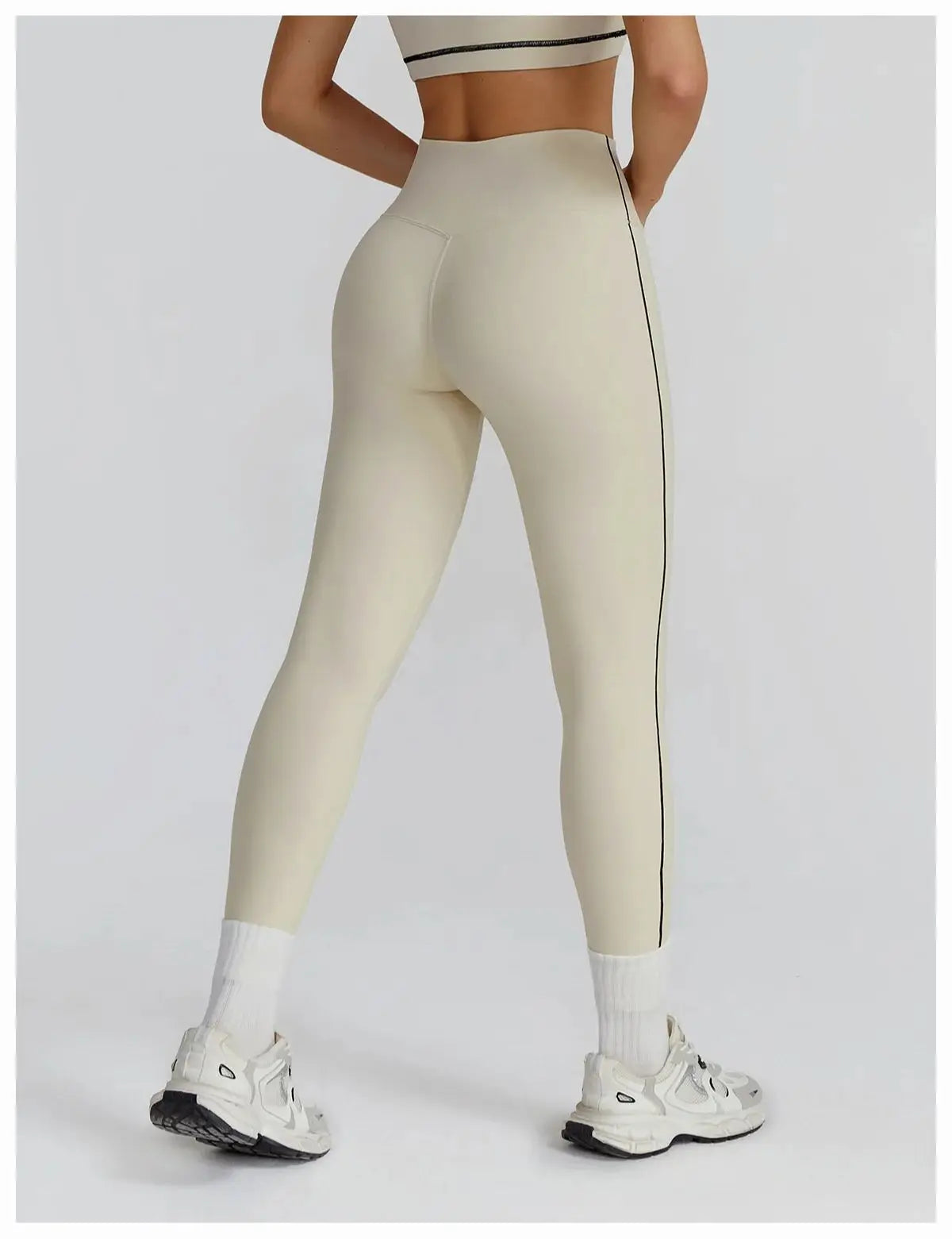 Push Up Träningstights för Dam – Högmidjade Seamless Yoga Leggings med Mesh