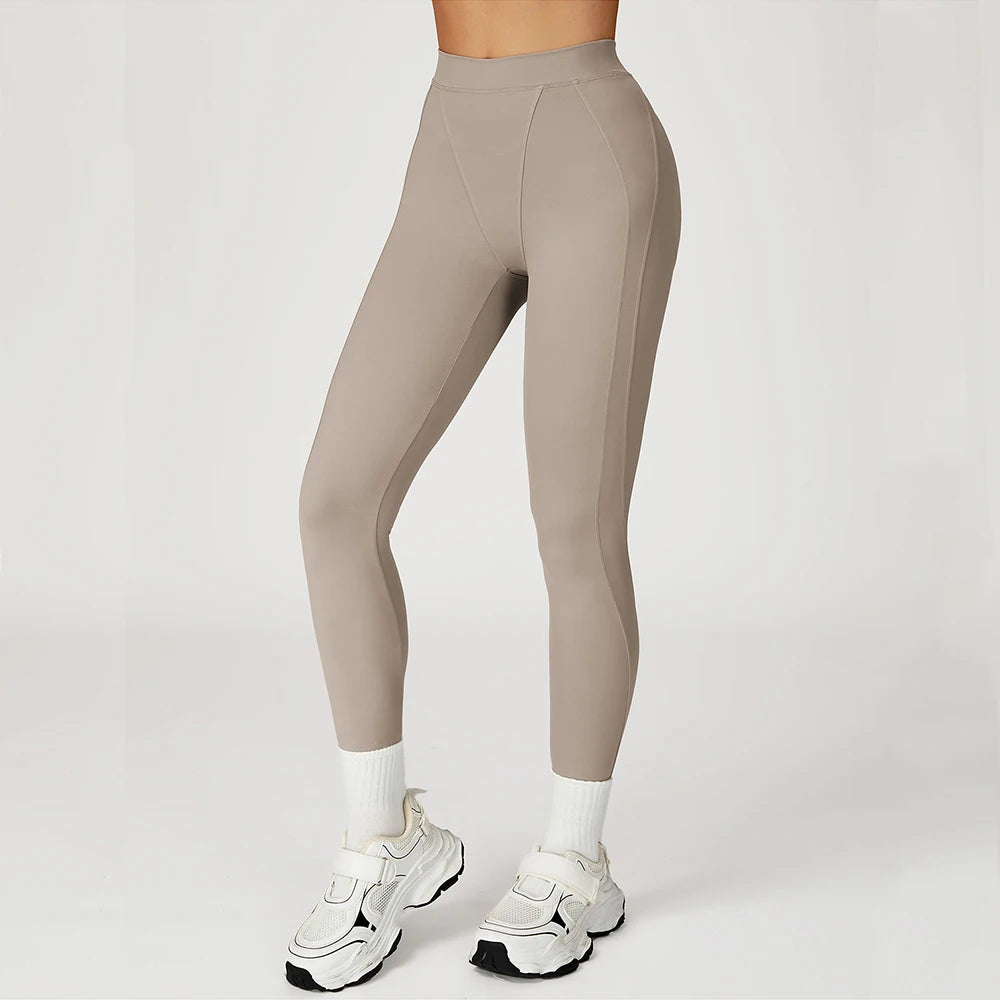 Högmidjade Träningstights för Dam – Stretchiga Yoga Leggings för Gym & Löpning