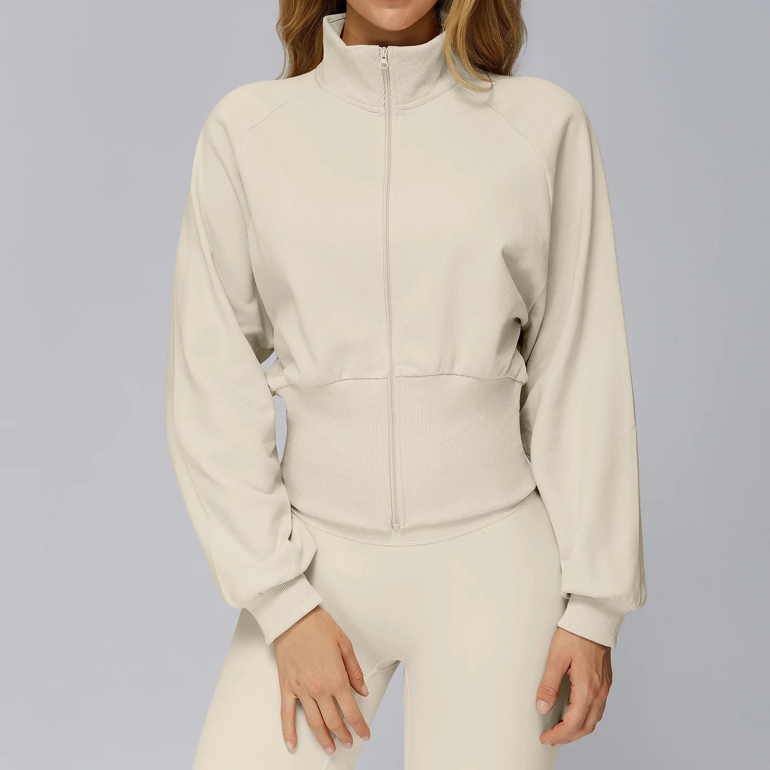Gymjacka Dam Lång Ärm – Andningsbar Träningsjacka för Aktiv Träning
