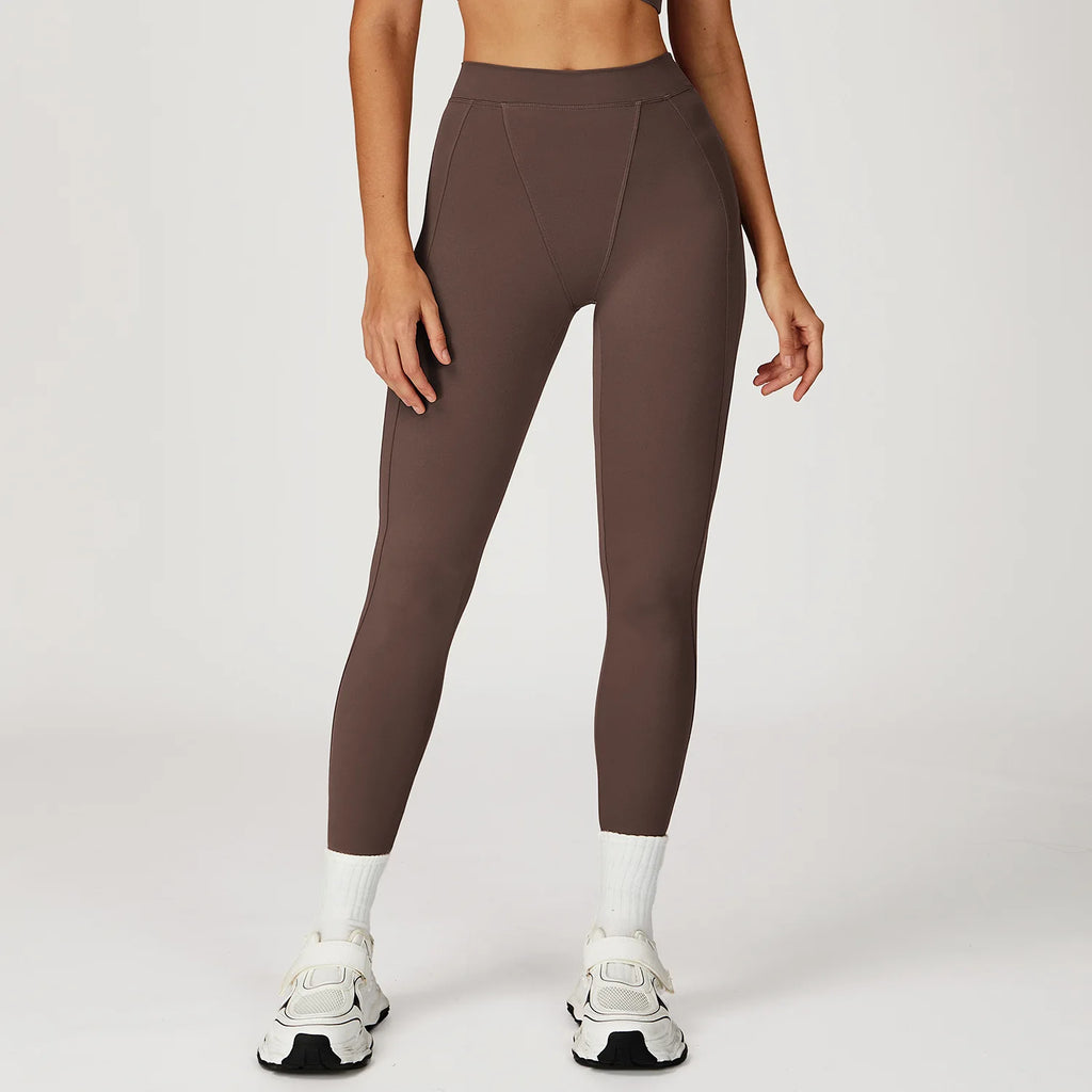 Högmidjade Träningstights för Dam – Stretchiga Yoga Leggings för Gym & Löpning