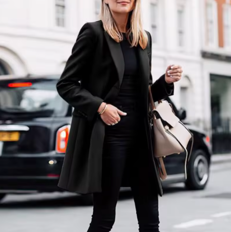 Trenchcoat för dam – tunn lång kappa i elegant skräddad design